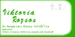 viktoria rozsos business card